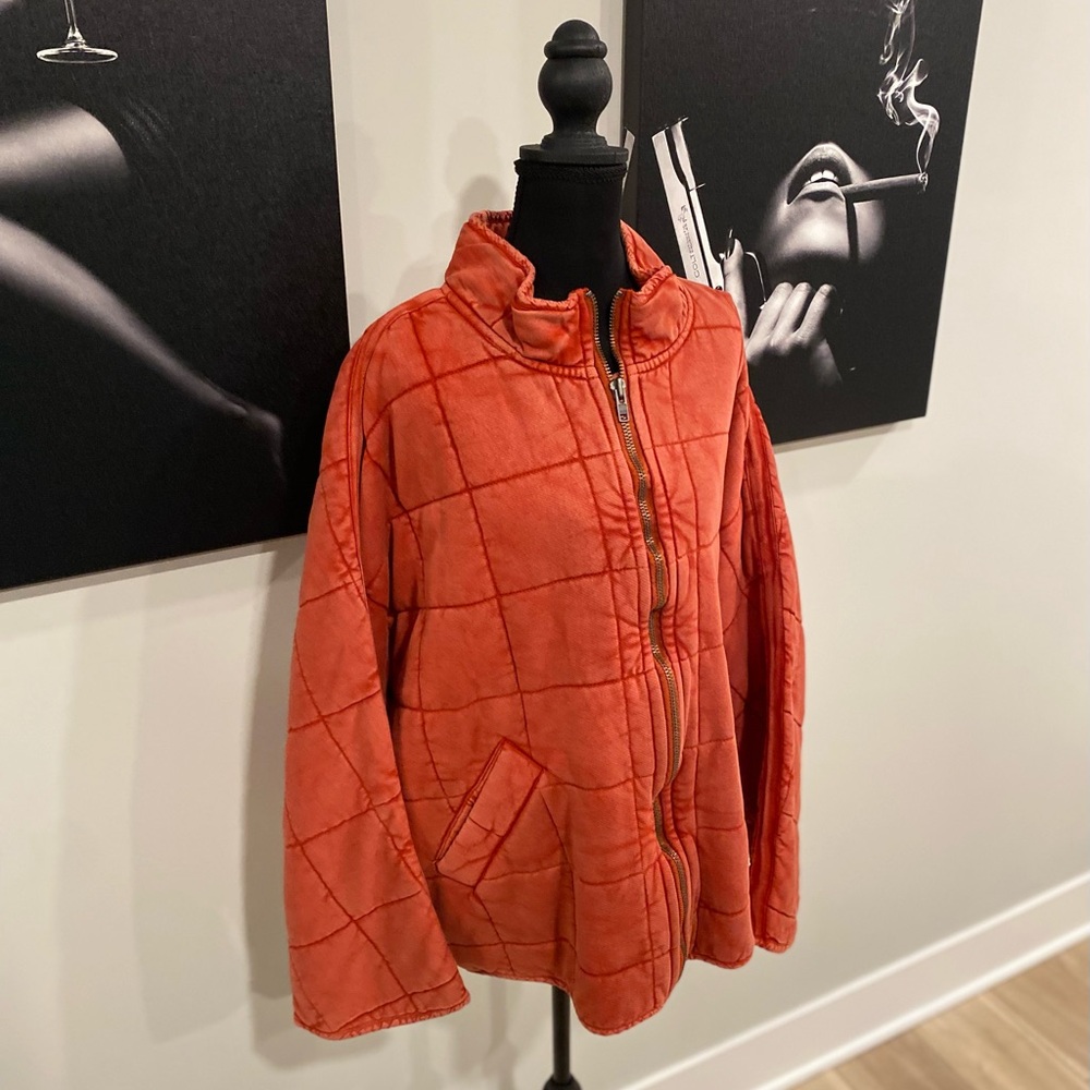 Free People Dolman Quilted Knit Jacket